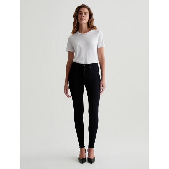 AG Jeans Farrah Skinny Ankle MID-RISE pants Black Stretchy size 26 - Picture 1 of 5
